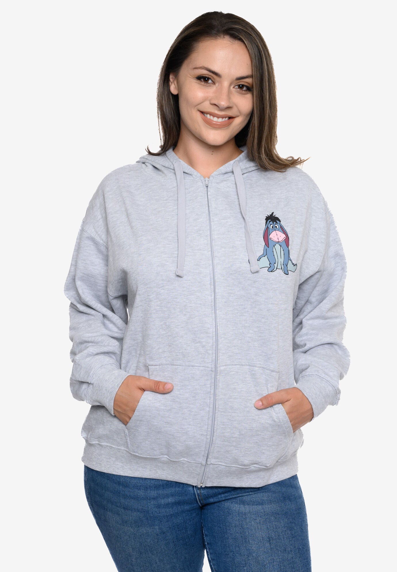 Disney Winnie The Pooh Tigger Eeyore Zip Hoodie Sweatshirt, , alternate image number 3