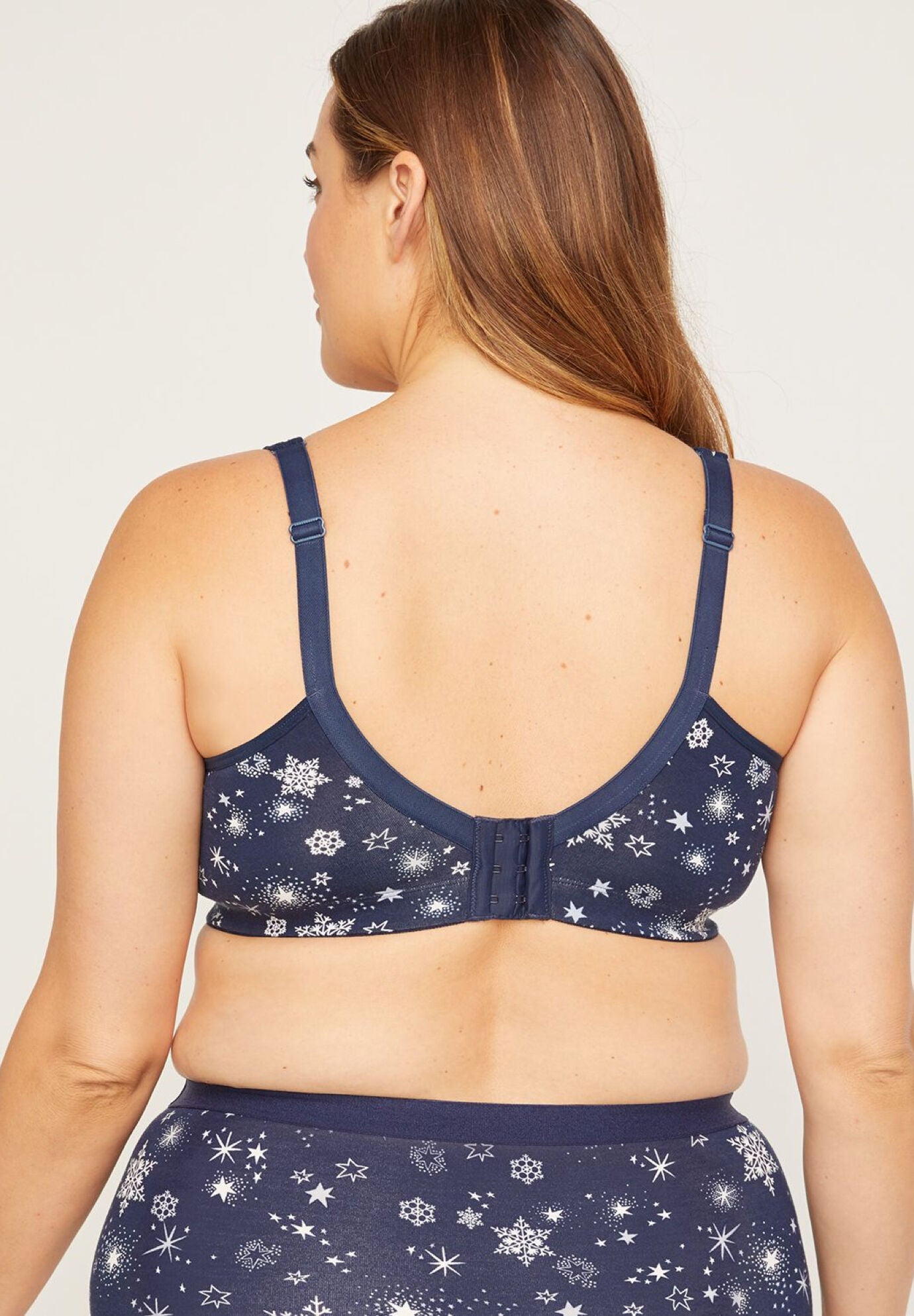 Cotton Comfort No-Wire Bra in Print, , on-hover image number 1