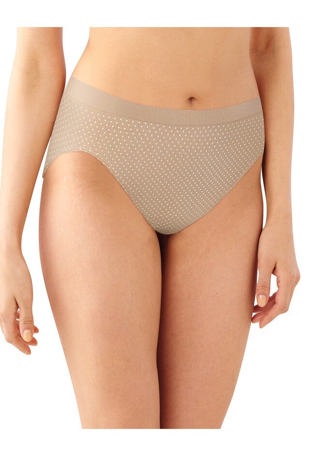 Comfort Revolution Microfiber High-Cut Panty 3-Pack , NUDE BEIGE WHITE, hi-res image number 0