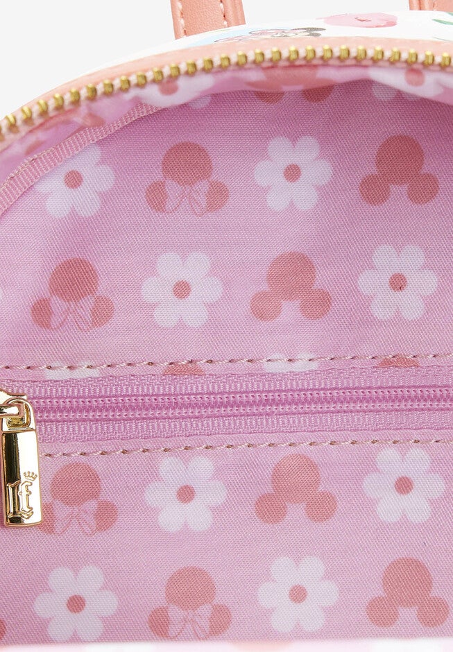 Loungefly X Disney Mickey & Minnie Mouse Floral Mini Backpack Handbag, , alternate image number 4