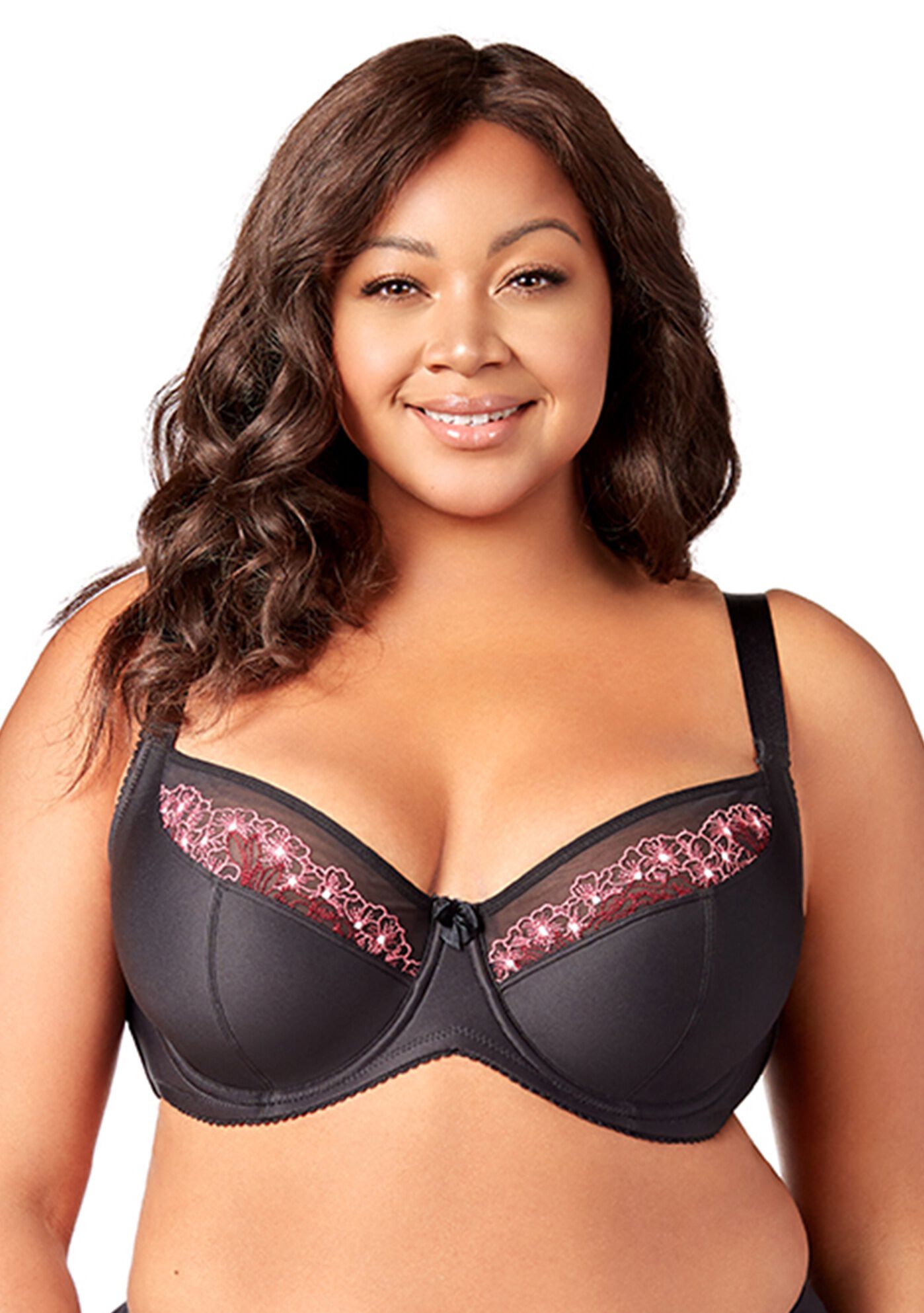 Star Curves Underwire Bra 2918, BLACK, hi-res image number 0