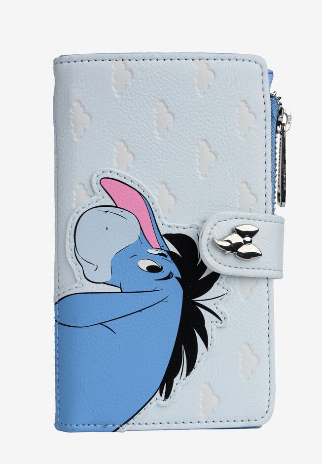 Loungefly X Disney Women'S Eeyore Snap Flap Wallet Clouds Wallet, MULTI, hi-res image number 0