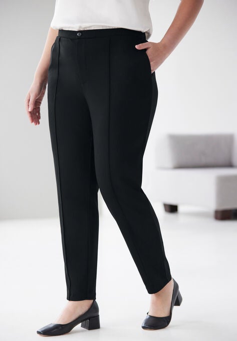 Ponte Trouser Pants, BLACK, hi-res image number null