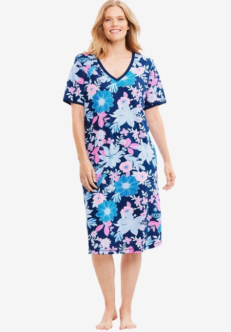 Short T Shirt Lounger By Dreams Co Plus Size Loungewear