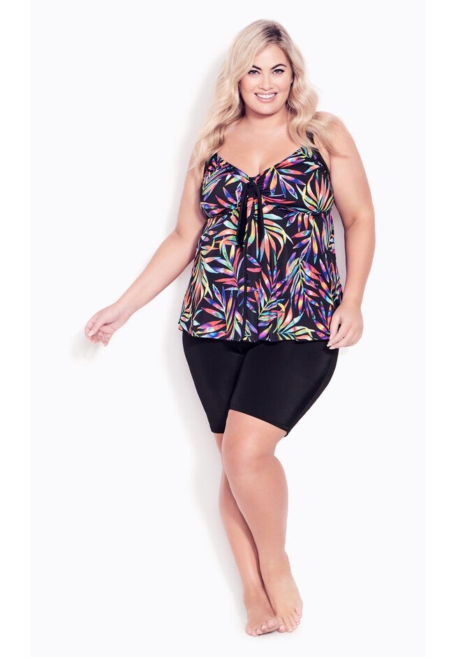 Hi Waist Swim Short, BLACK, hi-res image number null