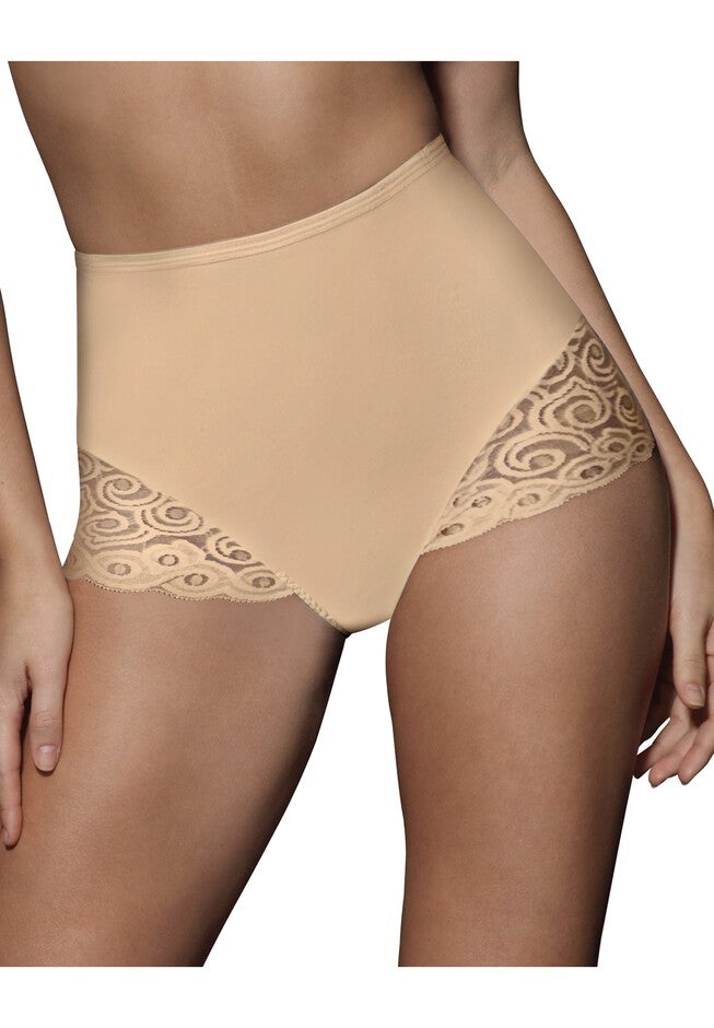 Shaping Brief with Lace Firm Control 2-Pack , NUDE, hi-res image number 0