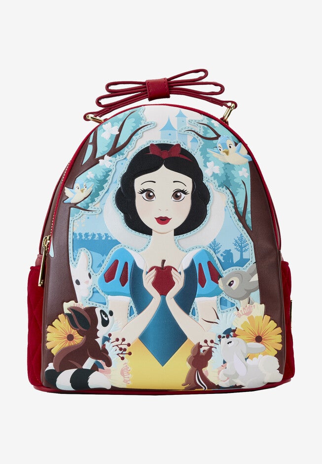 Loungefly X Disney Snow White Classic Apple Mini Backpack, RED, hi-res image number null