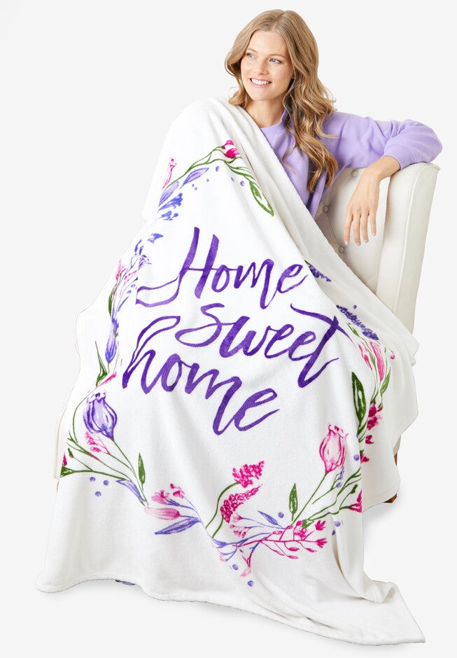 Home Sweet Home Blanket, HOME SWEET HOME, hi-res image number null