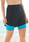 Colorblock Swim Boardshort, BLACK BLUE SEA, hi-res image number null