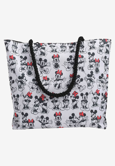 Disney Mickey & Minnie Mouse Tote Bag Carry-On Travel Beach Bag, , alternate image number null