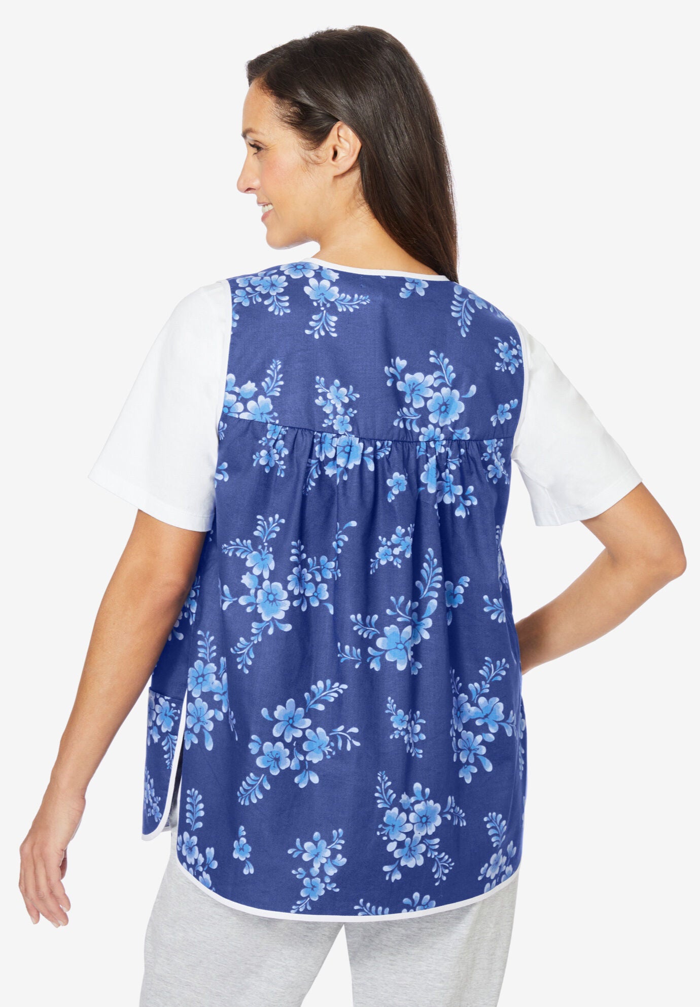 Snap-Front Apron, BLACK DOT, on-hover image number 1