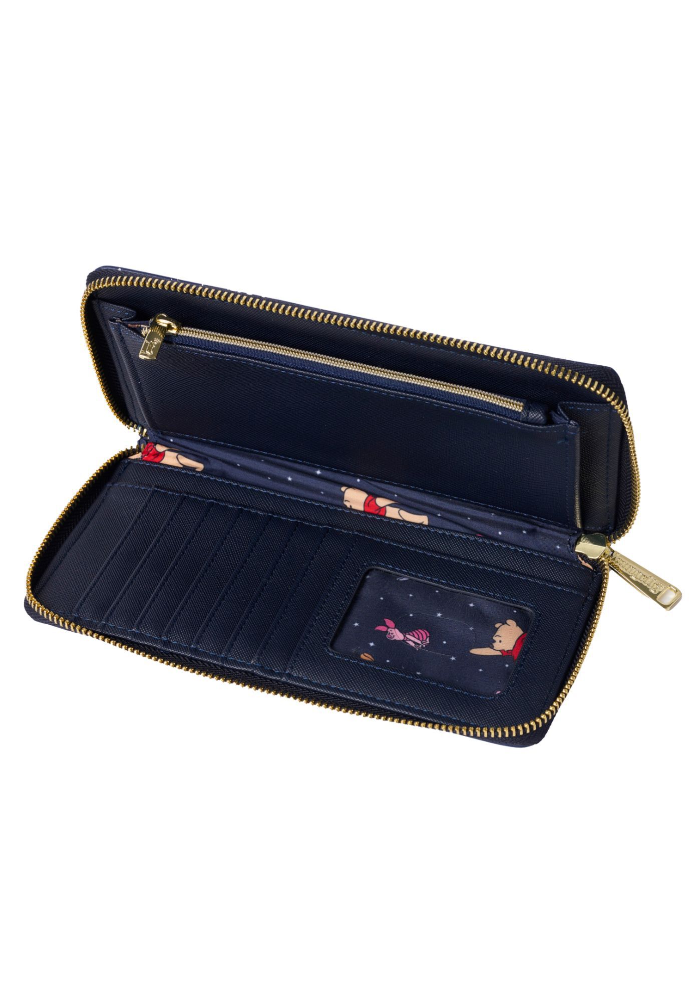 Loungefly x Disney Winnie the Pooh Constellation Zip Around Wallet Glow-in-the-Dark, BLUE, alternate image number 3