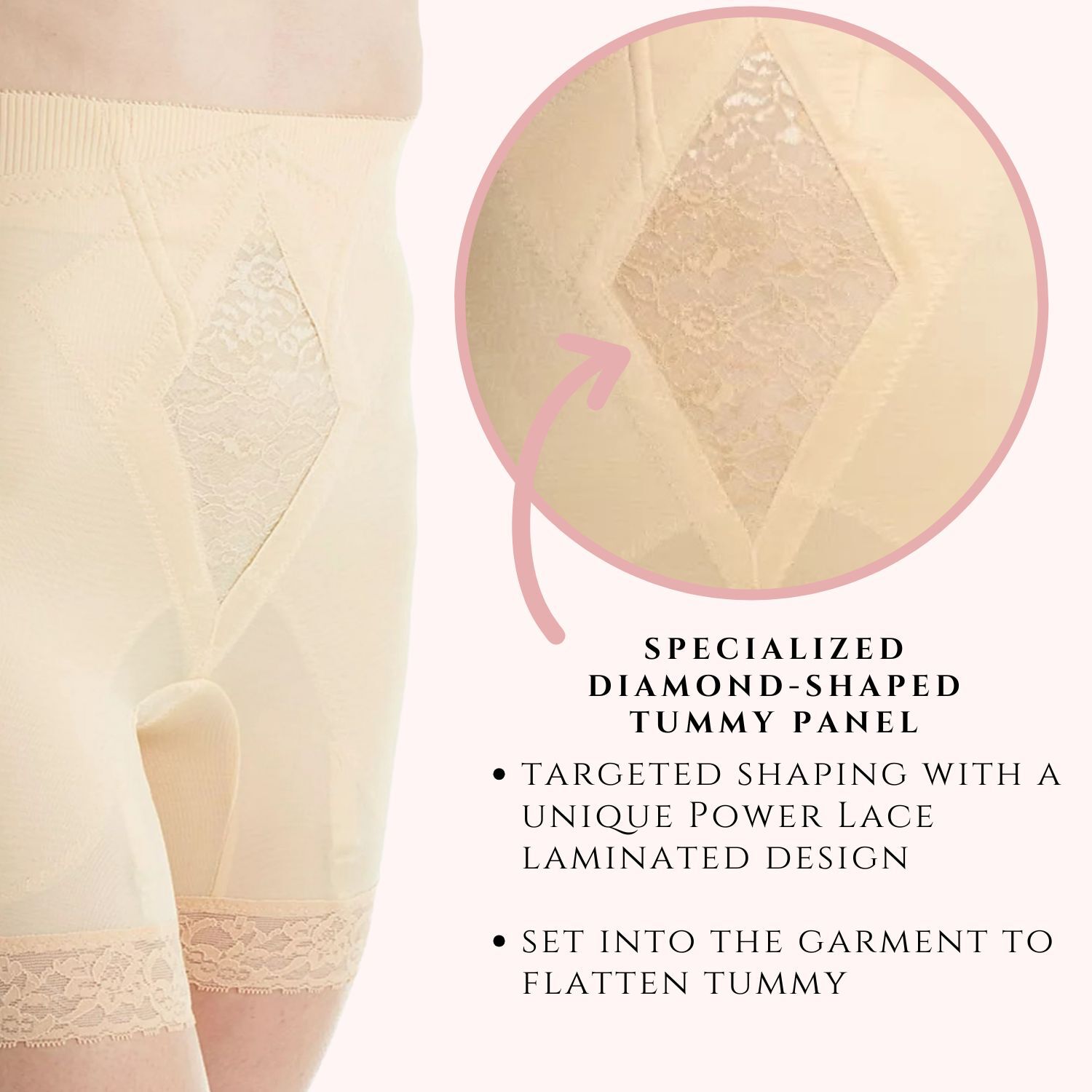 High Waist Long Leg Shaper 6206, BEIGE, alternate image number 3