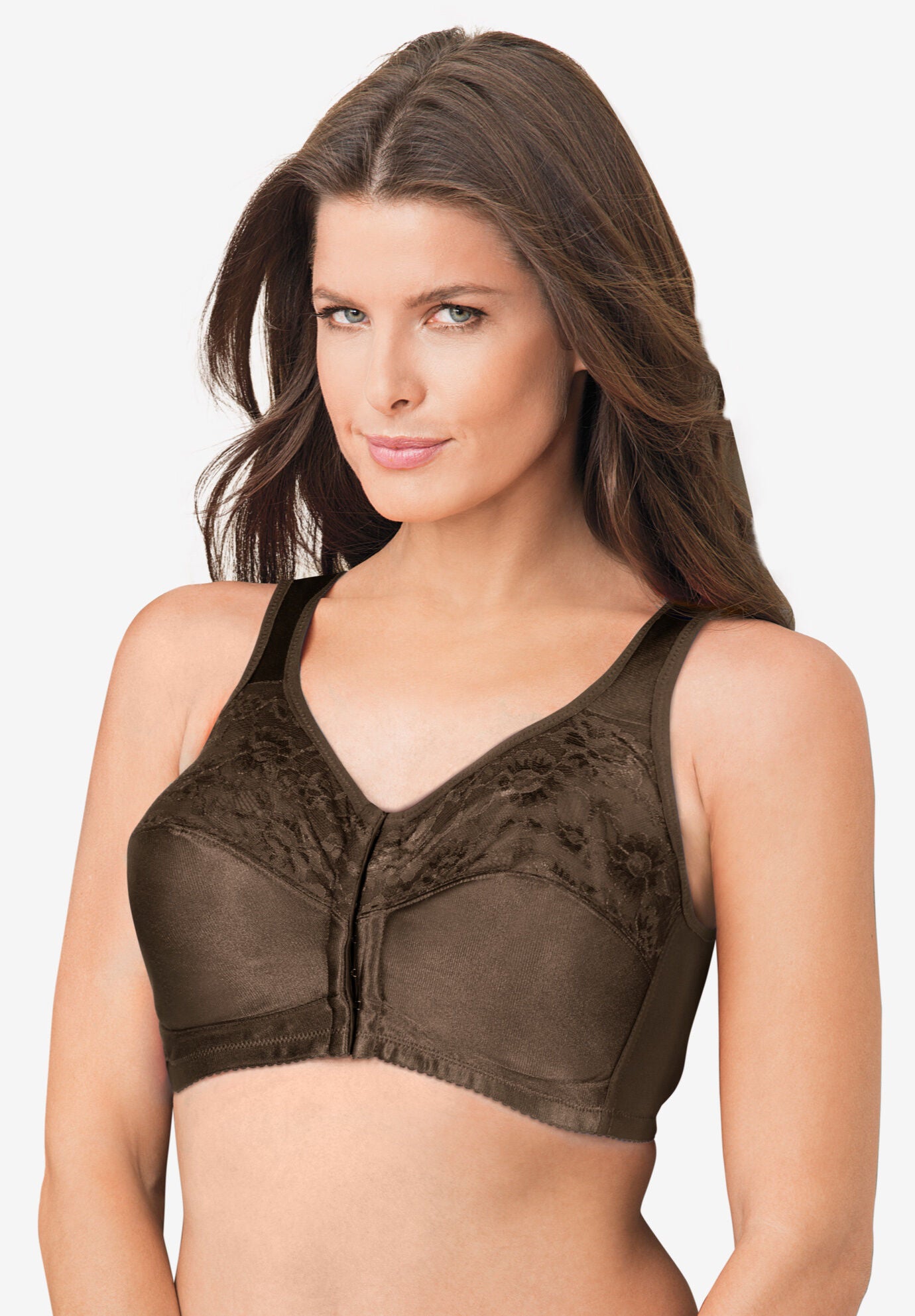 Ladies&amp;#39; Easy Enhancer® Front-Close Wireless Bra, French Toast | Jessica ...