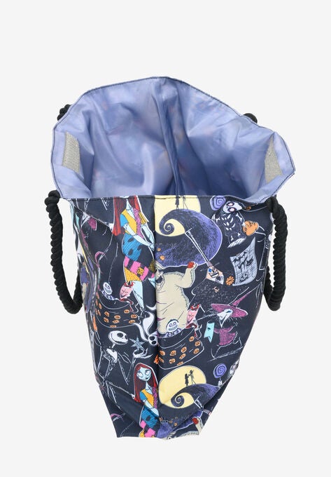 Disney Jack Skellington Tote Bag Travel Beach Nightmare Before Christmas Sally Tote Bag, , alternate image number null