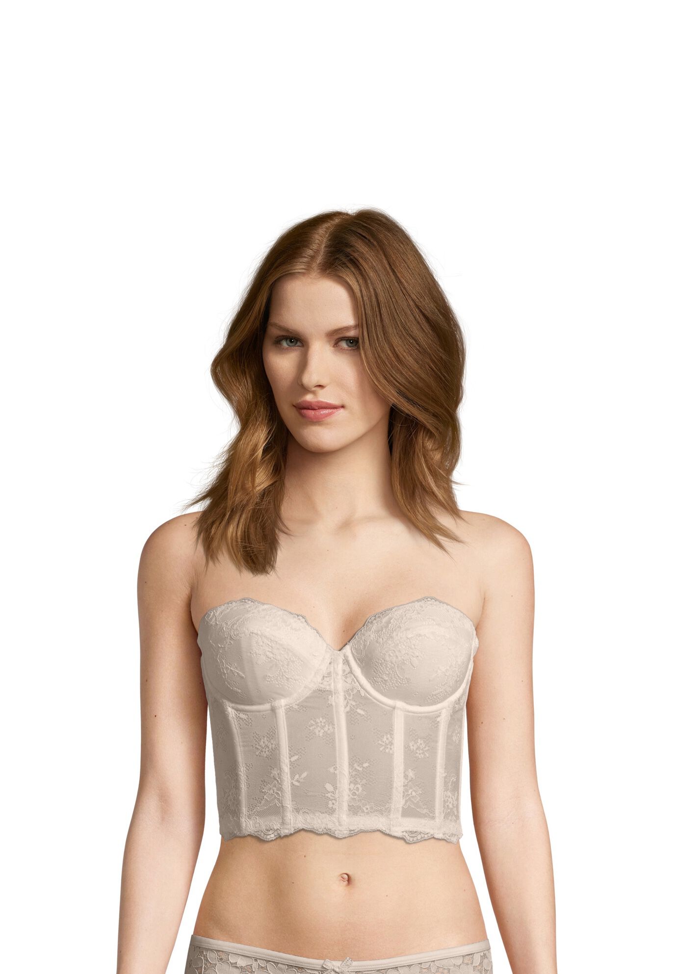 Strapless Lace Corselet, NUDE, hi-res image number 0