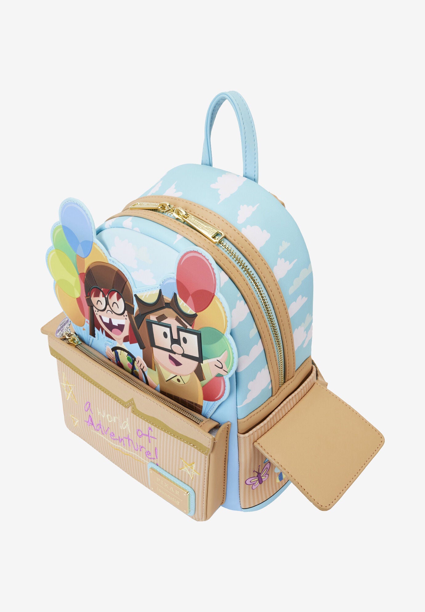 Loungefly X Pixar Up Carl & Ellie Adventure Mini Backpack 15Th Anniversary Backpack, , alternate image number 3