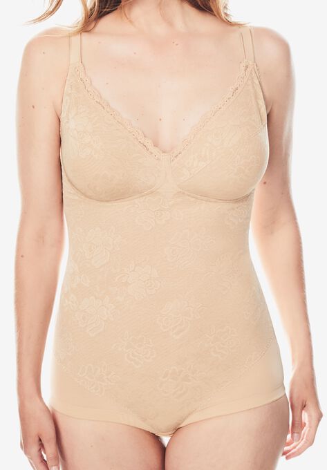 Smooth Lace Body Briefer , NUDE, hi-res image number null