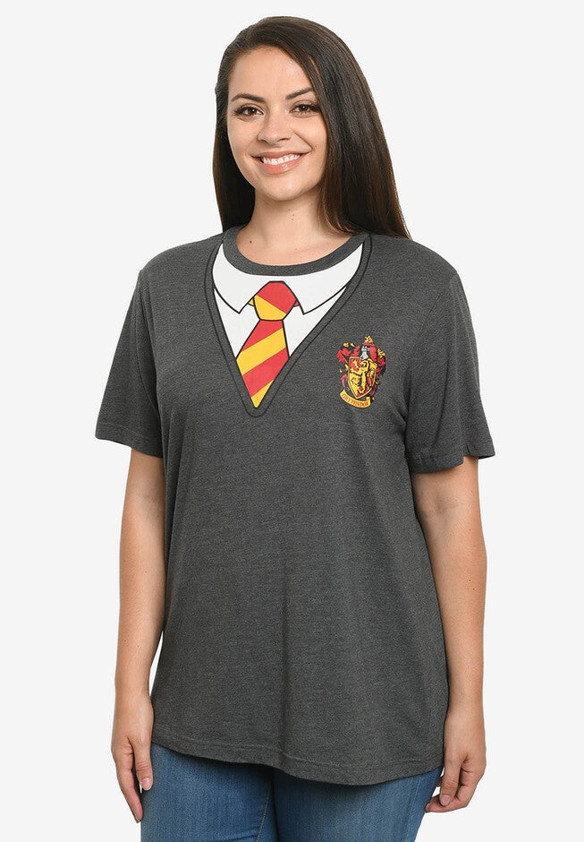 Women's Harry Potter T-Shirt Costume Tee Hogwarts Gryffindor, GRAY, hi-res image number null