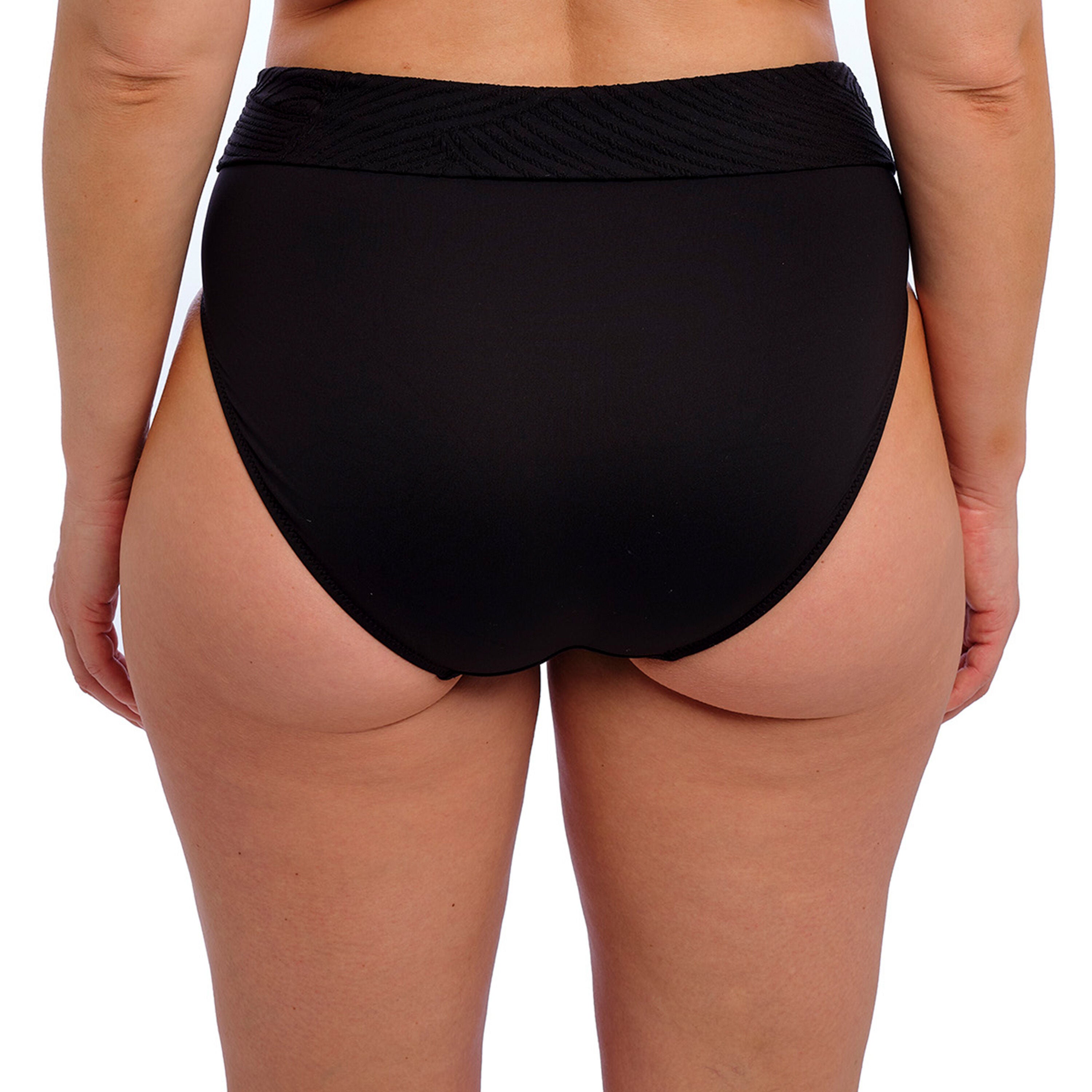 Ottawa High Waist Bikini Brief, BLACK, on-hover image number 1