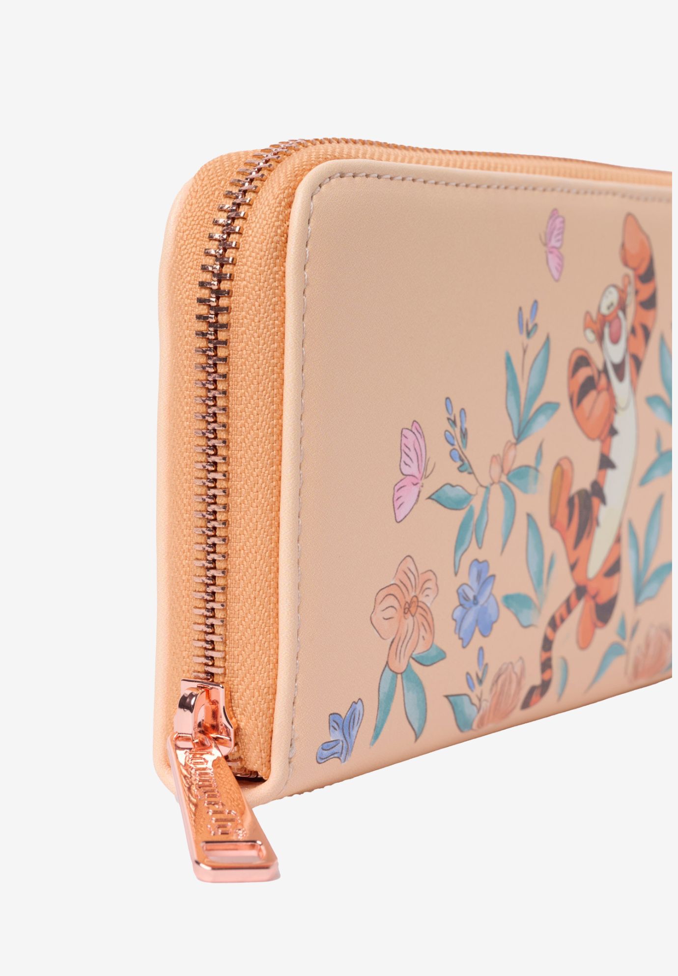 Loungefly x Disney Tigger Floral Zip Around Wallet Winnie the Pooh Peach, ORANGE, alternate image number 4