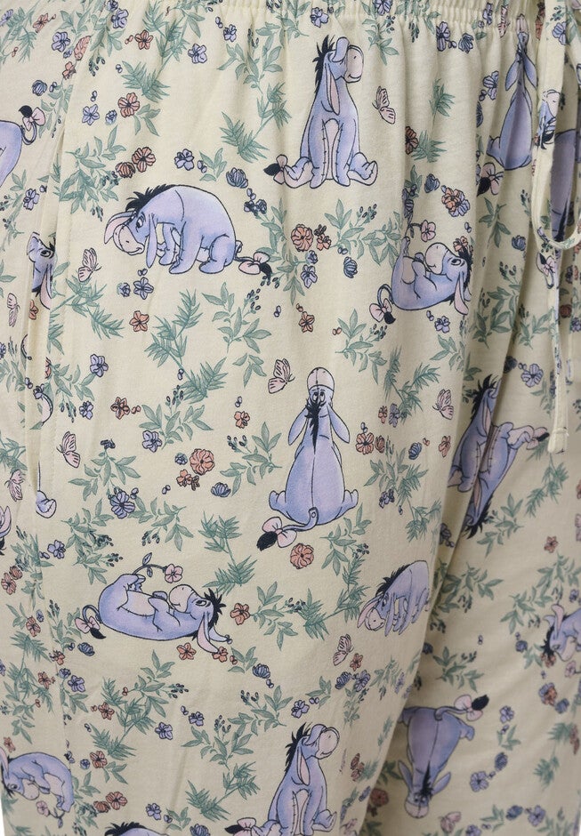 Eeyore Lounge Pajama Pants Cotton Watercolor Floral Lounge Pants, , alternate image number 5