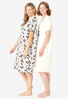 2-Pack Short-Sleeve Sleepshirt, , alternate image number null