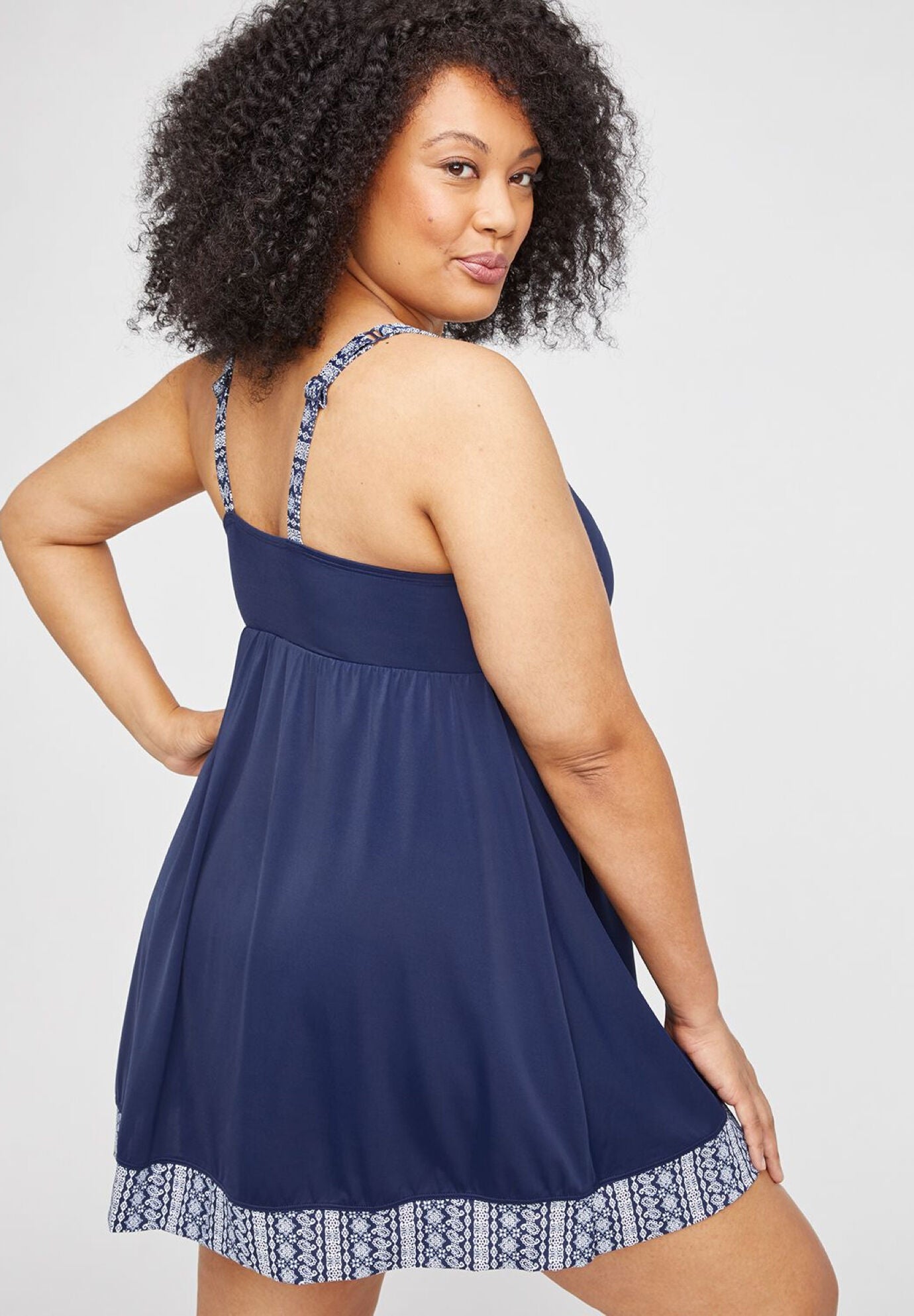 Bandana Border Swimdress, , on-hover image number 1