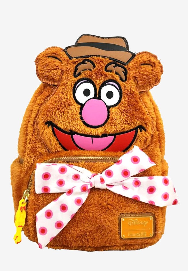 Loungefly X Disney The Muppets Fozzie Bear Mini Backpack, BROWN, hi-res image number 0