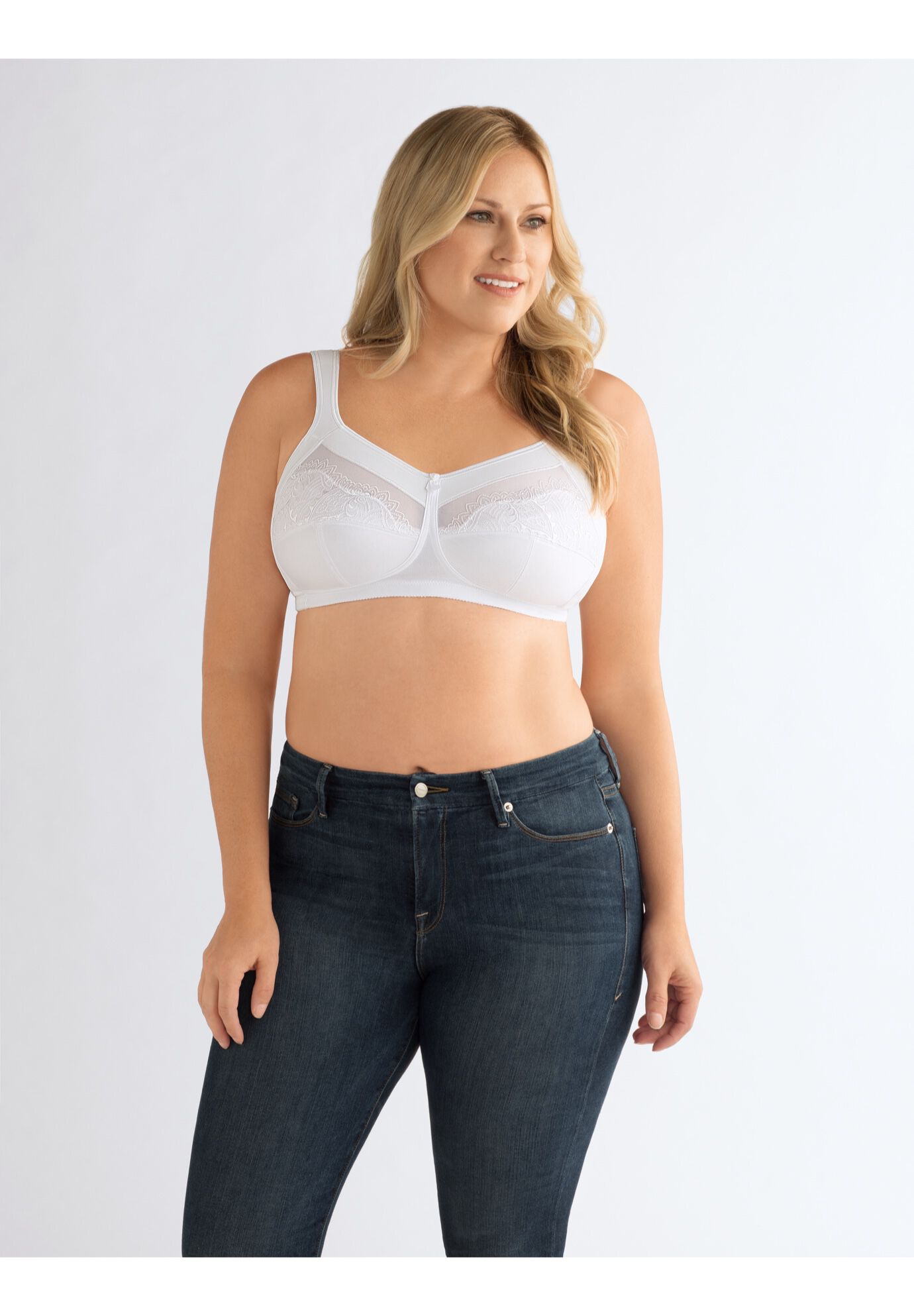 Amoena Isadora Wire Free Bra 2947, WHITE, hi-res image number 0