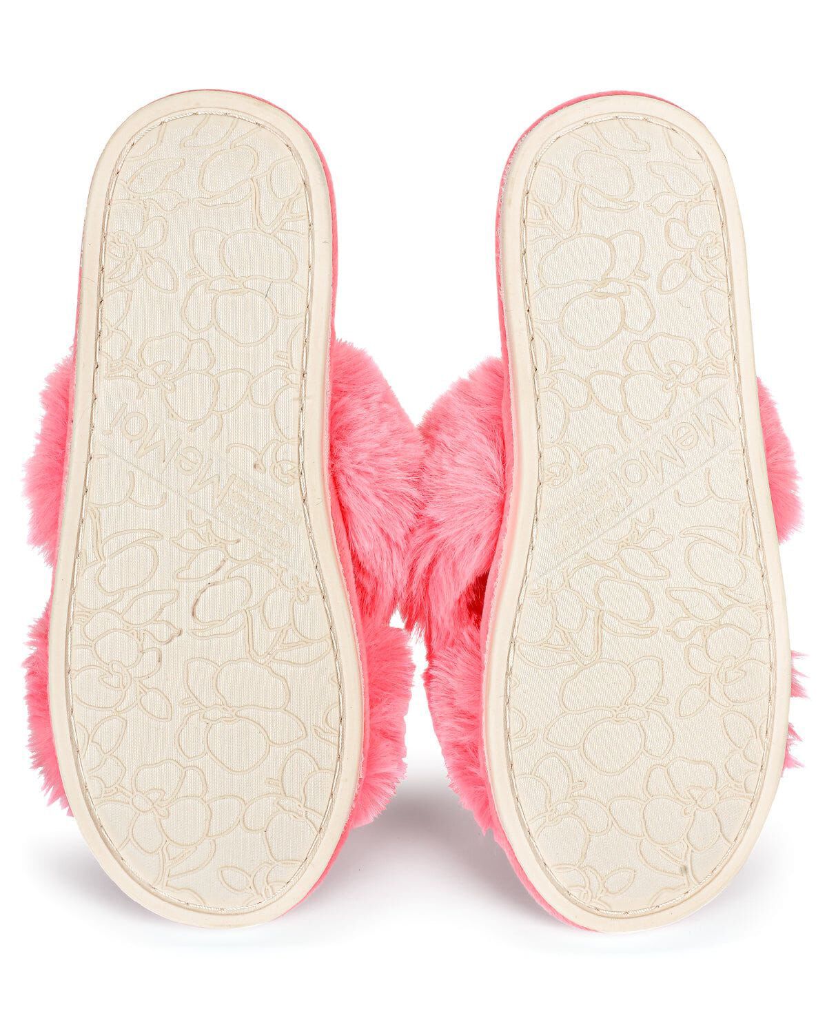 Women's Beverly Faux Fur Memory Foam Plush Slipper, DISCO PINK, alternate image number 2