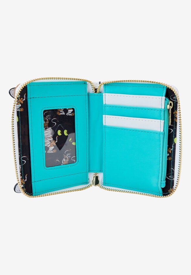 Loungefly x Warner Bros Scooby Doo Mummy Wallet Zip Around Halloween, WHITE, alternate image number 4