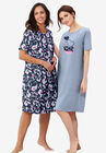 2-Pack Short-Sleeve Sleepshirt, , hi-res image number null