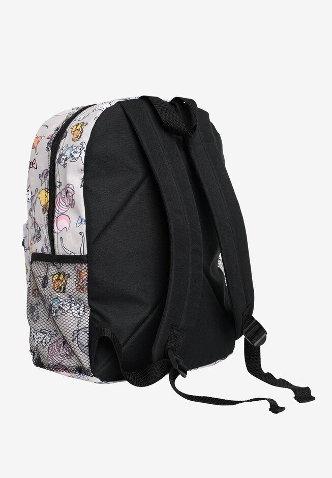 Disney Cats & Dogs Backpack 16 inches All-Over Print Cheshire Cat Lady Tramp Dodger, , alternate image number null