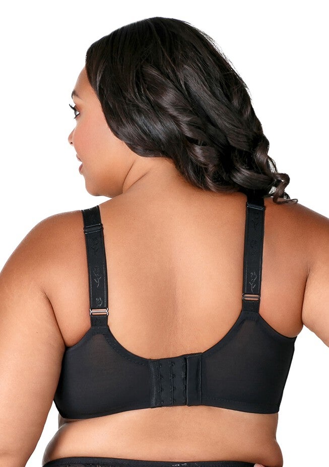 Curvy Chic Lace Cami Underwire Bra 2101, BLACK, on-hover image number 1