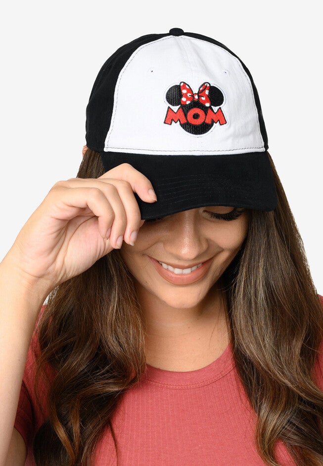 Minnie Mouse Mom Baseball Hat Black & White, , alternate image number 2