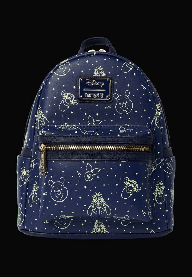 Loungefly x Disney Winnie the Pooh Constellation Mini Backpack Glow-In-the-Dark, BLUE, alternate image number 2