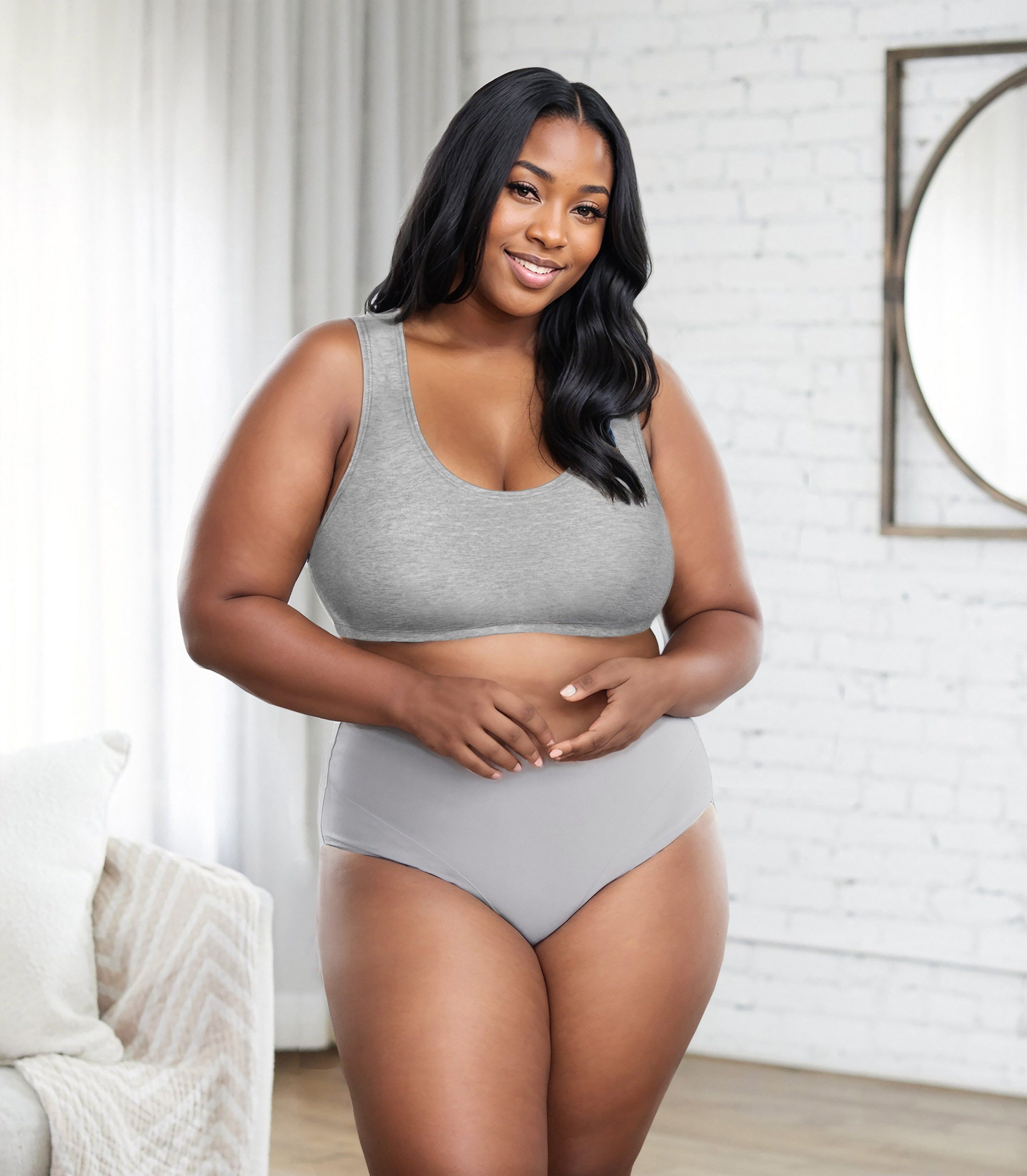 Bestform Tank Style Sports Bra 3-Pack - 5009012PP, WHITE BLUE GREY, alternate image number 3