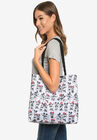 Disney Mickey & Minnie Mouse Tote Bag Carry-On Travel Beach Bag, WHITE, hi-res image number null