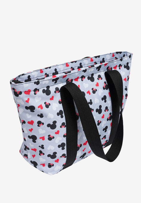 Disney Mickey & Minnie Mouse Heart Icons Zip Tote Bag, , alternate image number null
