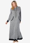 Marled Hoodie Sleep Lounger , HEATHER CHARCOAL MARLED, hi-res image number null