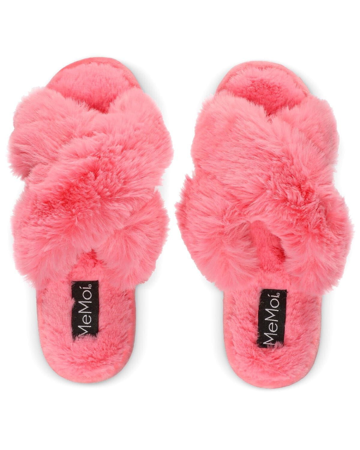 Women's Beverly Faux Fur Memory Foam Plush Slipper, DISCO PINK, hi-res image number 0