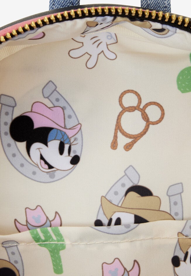 Loungefly X Disney Western Mickey Mouse Mini Backpack, , alternate image number null