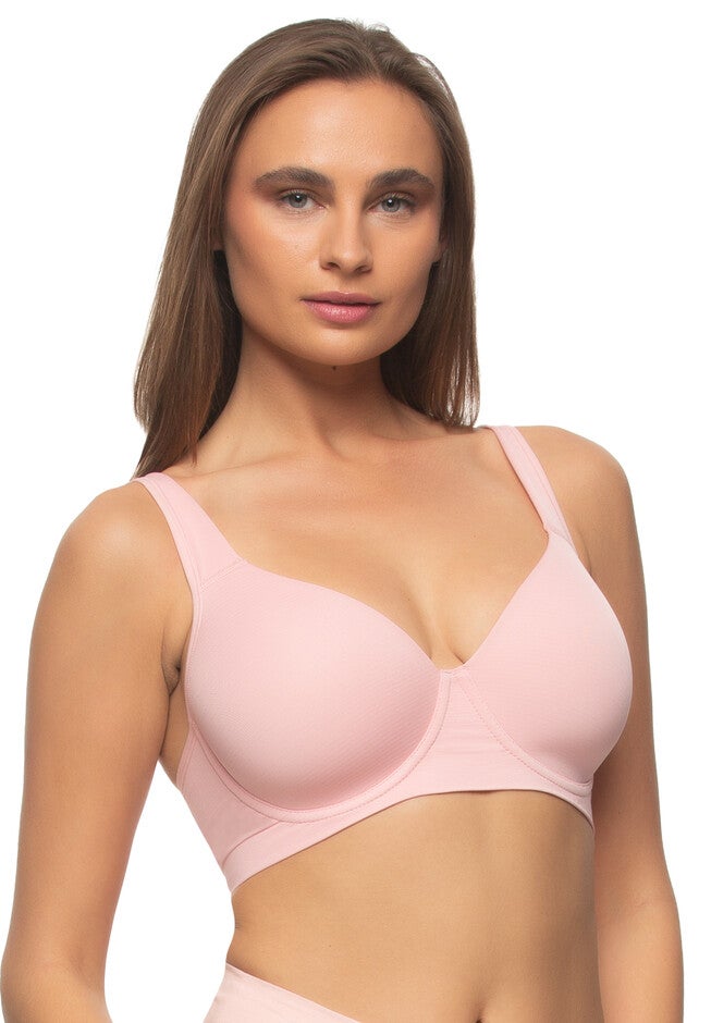 Utopia Seamless Full Coverage Contour Bra, BRIDAL ROSE, alternate image number null