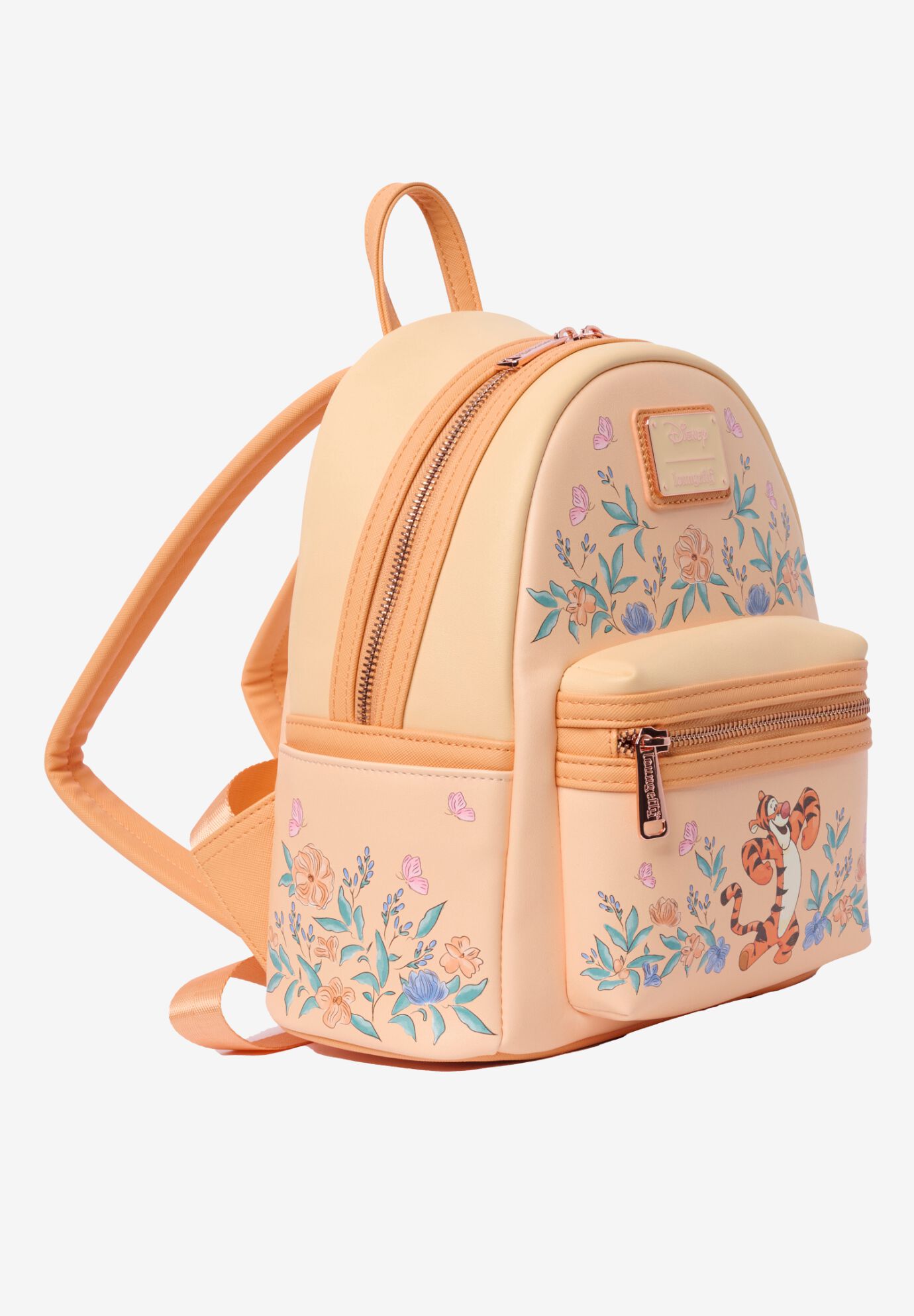 Loungefly x Disney Tigger Floral Mini Backpack Winnie the Pooh, ORANGE, alternate image number 3