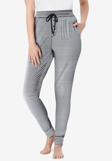 Relaxed Pajama Pant , DARK CHARCOAL STRIPE, hi-res image number null