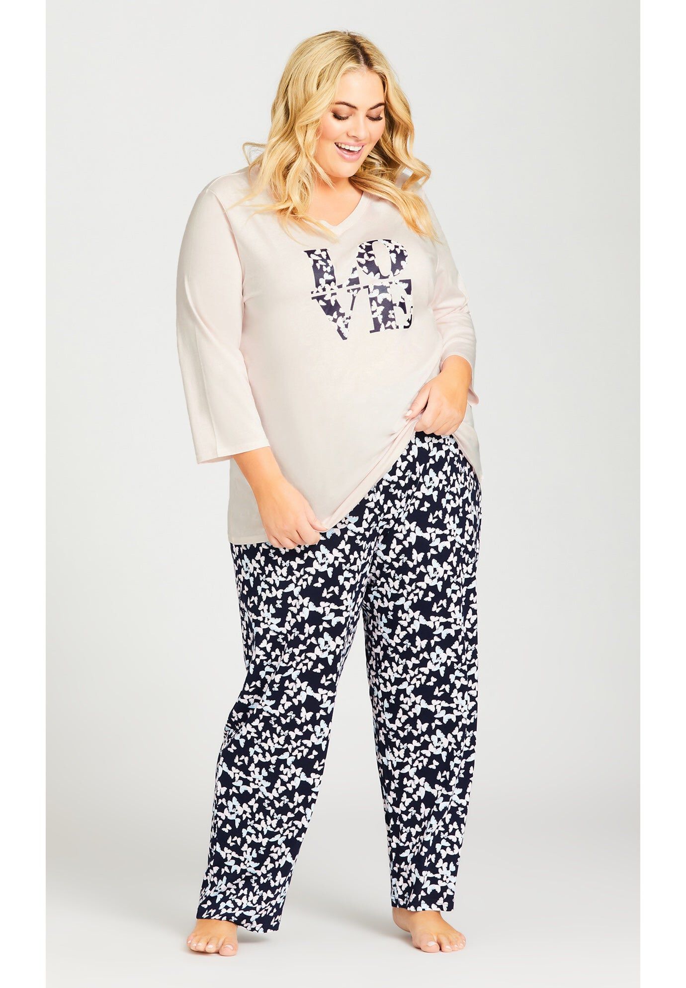 Love Sleep Top, PEARL, hi-res image number 0
