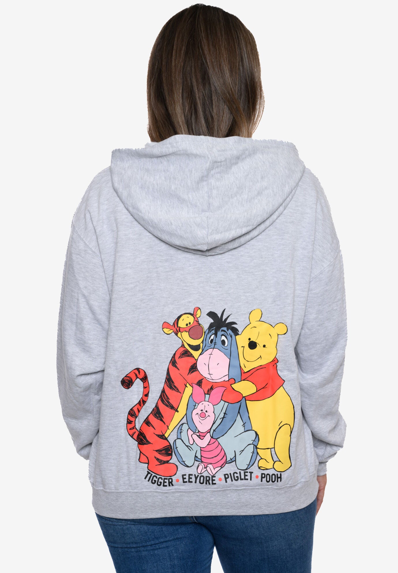 Disney Winnie The Pooh Tigger Eeyore Zip Hoodie Sweatshirt, , on-hover image number 1
