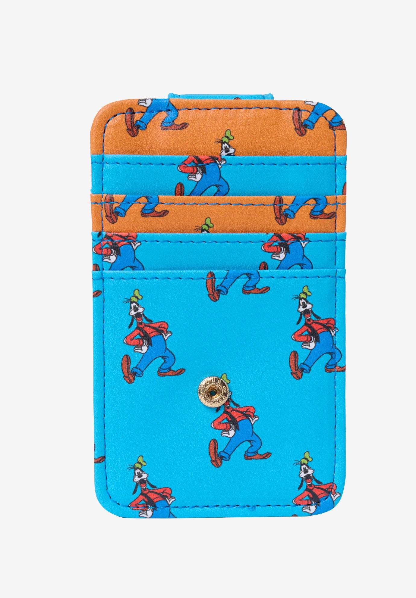 Disney Goofy Card Holder Wallet All-Over Print with Snap Closure, BLUE, alternate image number 3