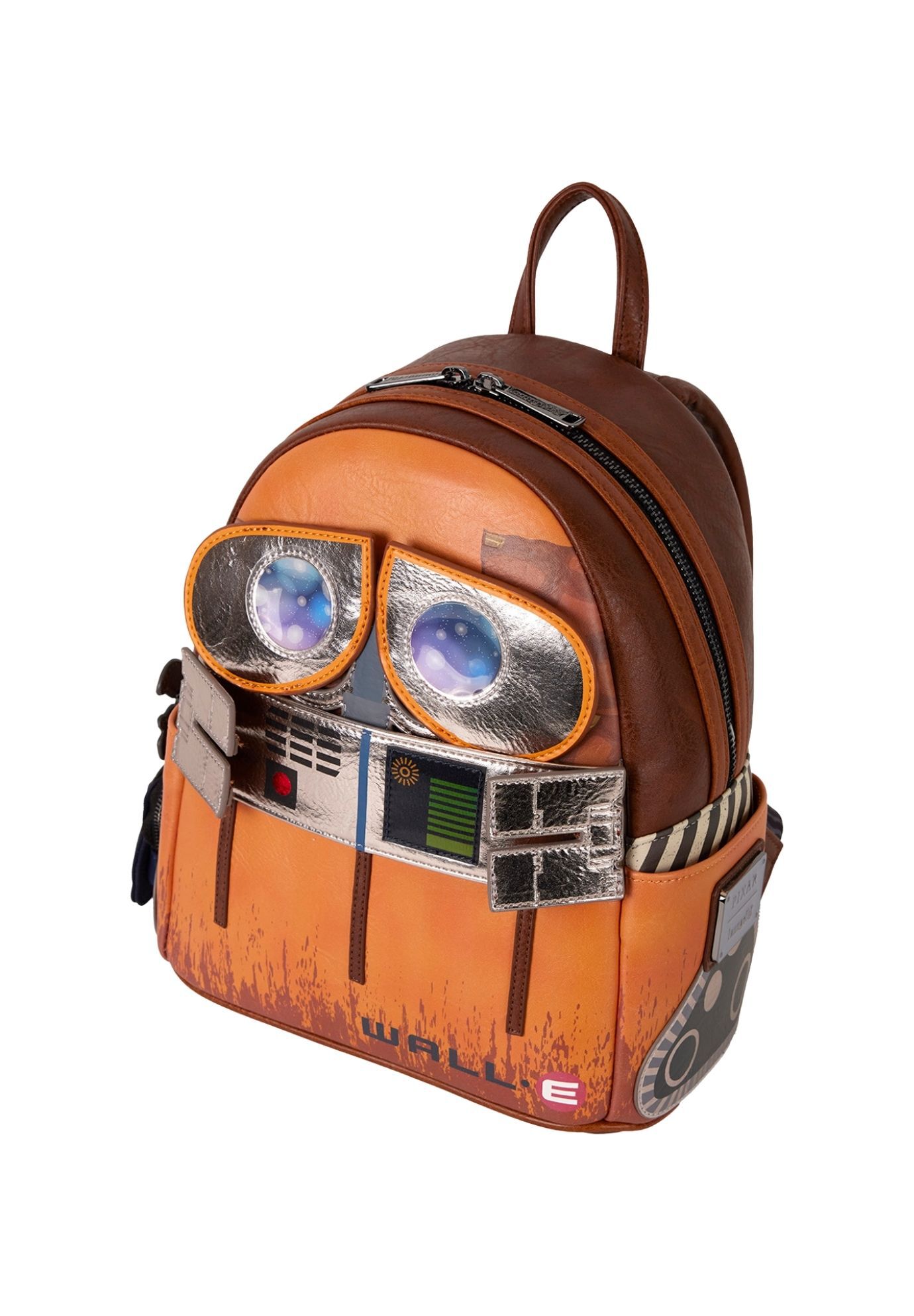 Loungefly x Pixar WALL-E Mini Backpack with Coin Bag Cosplay Lenticular, BLACK, alternate image number 2